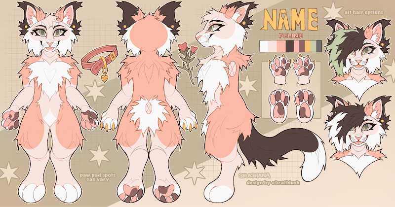 Fullbody Design (Symmetrical) • Additional Headshot